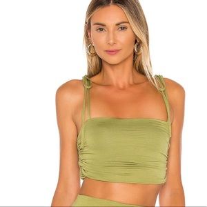 Lovers + Friends PersePhone Top in misty green